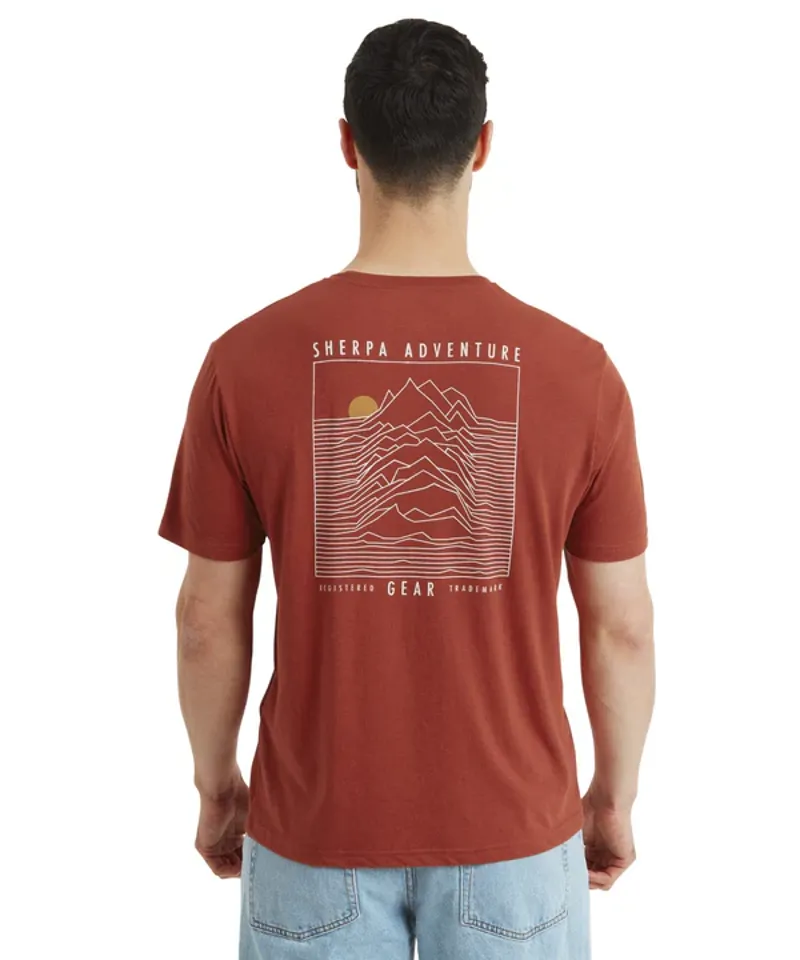 Sherpa M's Bali Terrain Tee Rust-2