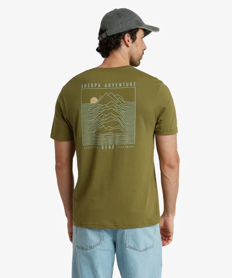 Sherpa M's Bali Terrain Tee Moss-2