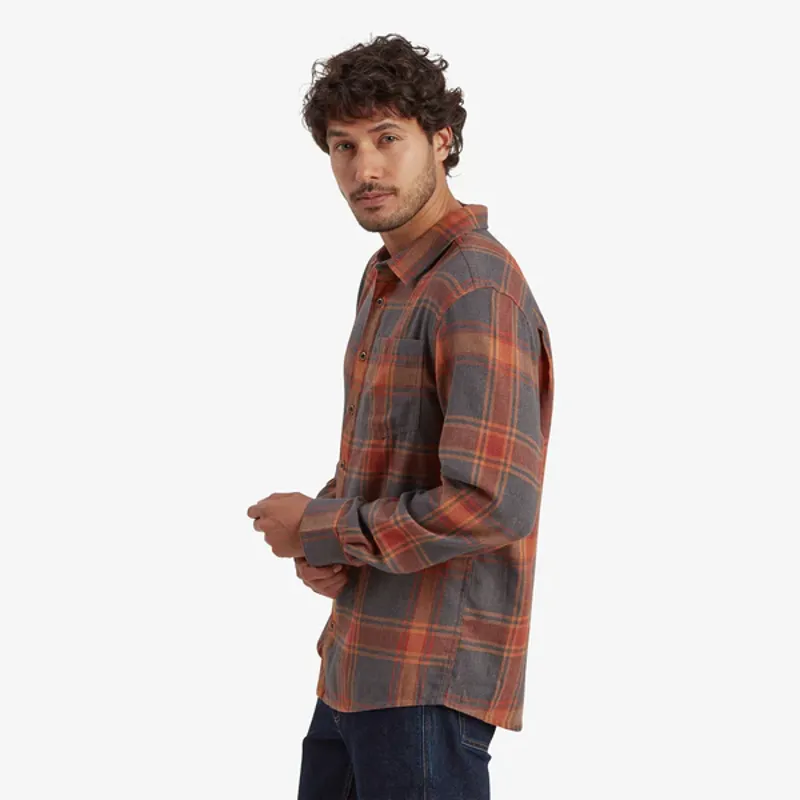 Sherpa Men's Batsa L/S Shirt Clay Red Plaid-3