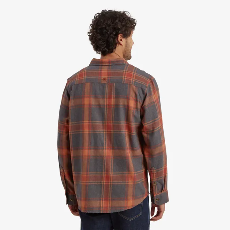 Sherpa Men's Batsa L/S Shirt Clay Red Plaid-2