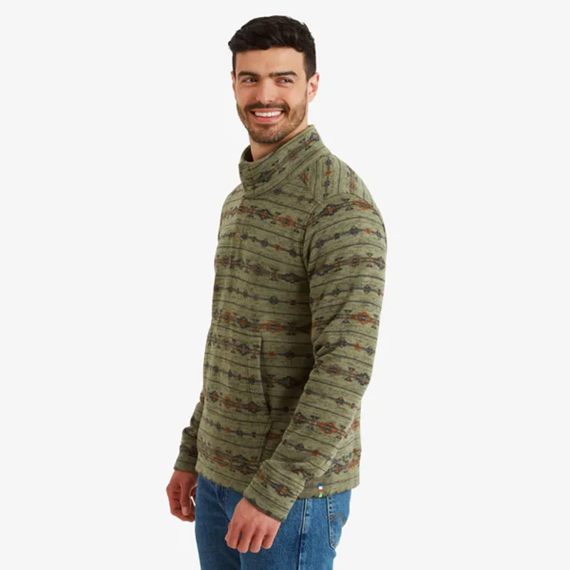 Sherpa M's Bhutan Pullover Evergreen Stripe-2