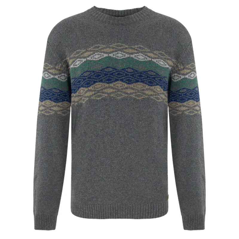 Sherpa Men's Daya Eco Crew Neck Jumper Kharani Grey