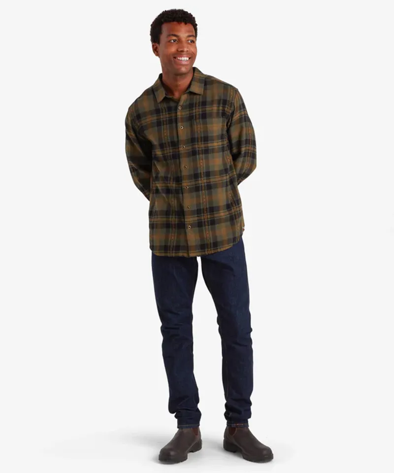 Sherpa Men's Dharan Long Sleeve Shirt Evergreen-2