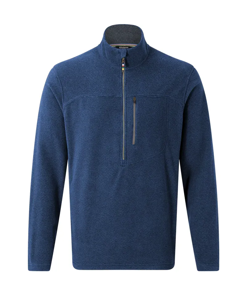 Sherpa Men's Rolpa Eco 1/2 Zip Fleece Rathee Blue