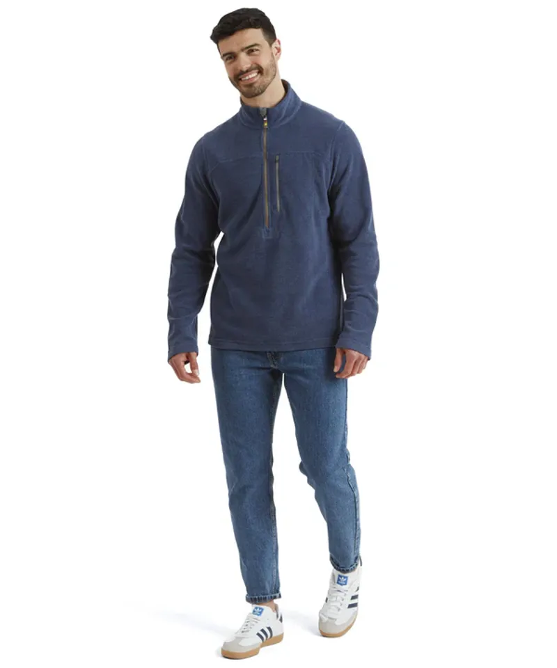 Sherpa Men's Rolpa Eco 1/2 Zip Fleece Rathee Blue-2