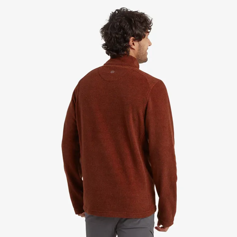 Sherpa Men's Rolpa Eco 1/4 Zip Fleece - Dark Rust-4