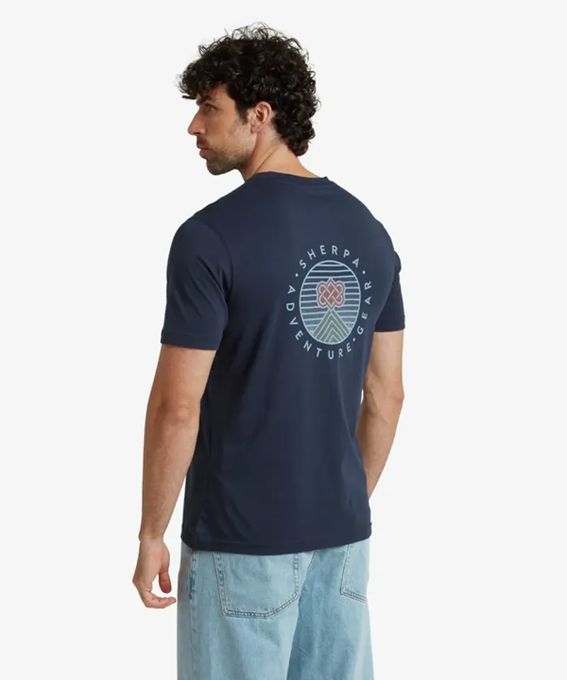 Sherpa Men's Summit Tee Rathee Blue-4