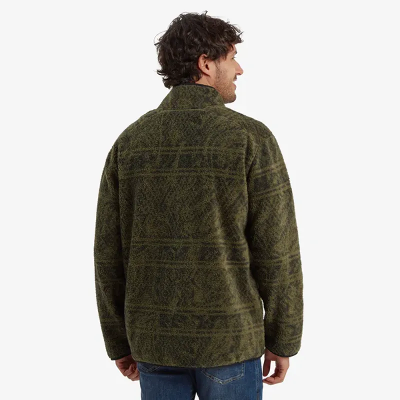 Sherpa Men's Uddesya Eco Fleece Jacket - Evergreen Topo-5
