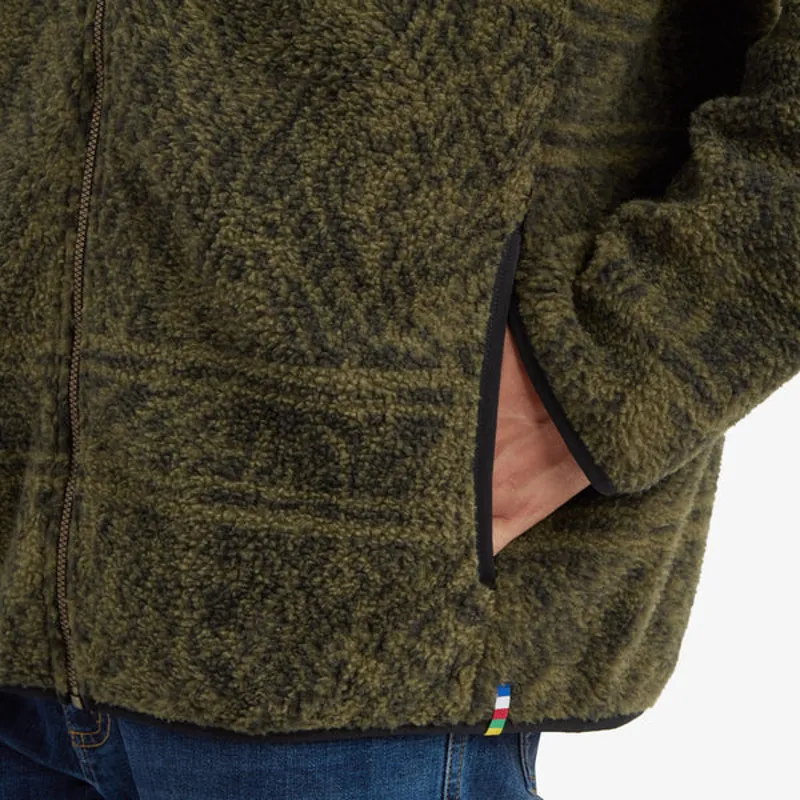 Sherpa Men's Uddesya Eco Fleece Jacket - Evergreen Topo-2