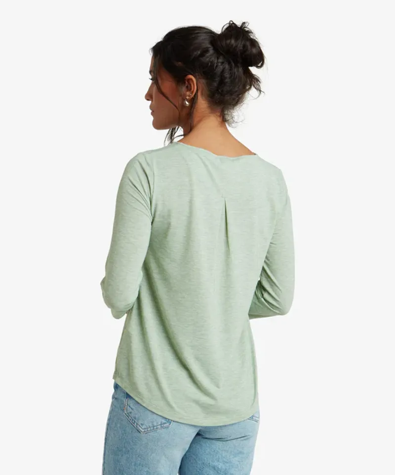 Sherpa Women's Asha 3/4 Sleeve Top - Thyme Crane-4