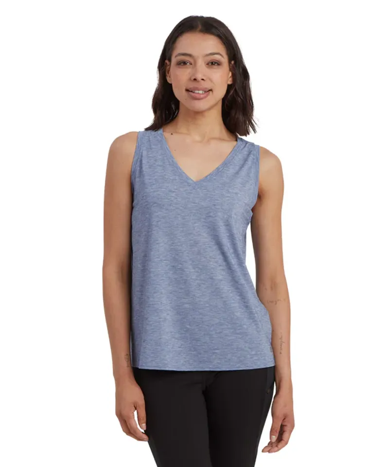 Sherpa W's Asha V-Neck Tank Seaport Blue