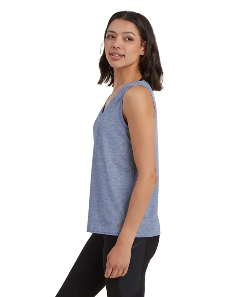 Sherpa W's Asha V-Neck Tank Seaport Blue-1