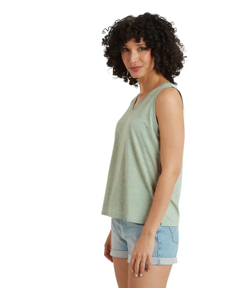 Sherpa W's Asha V-Neck Tank Thyme-2