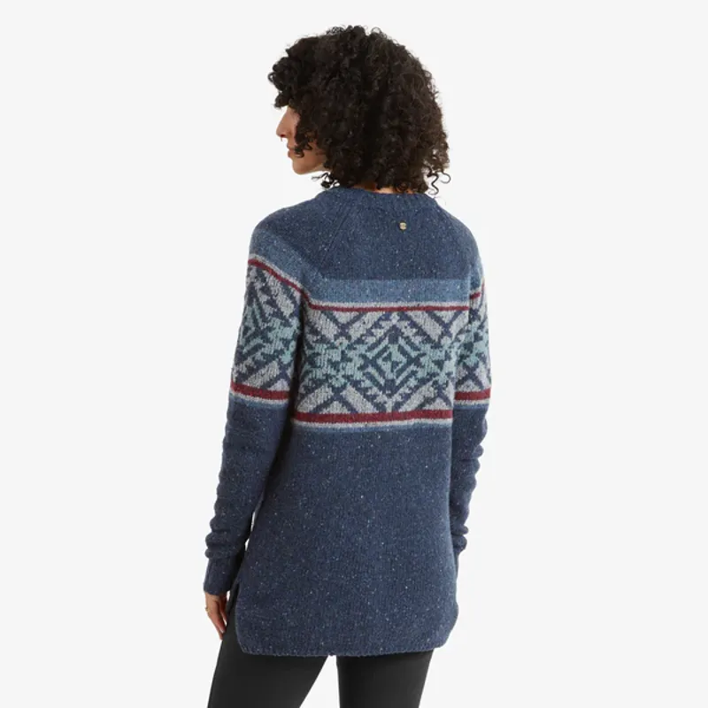 Sherpa Women's Dumji Long Sweater Rathee Blue-4