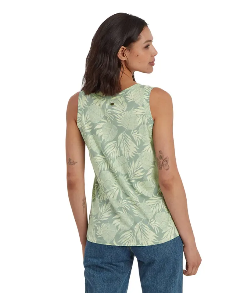 Sherpa W's Neha V-Neck Tank Celery Bhodi Leaf-2