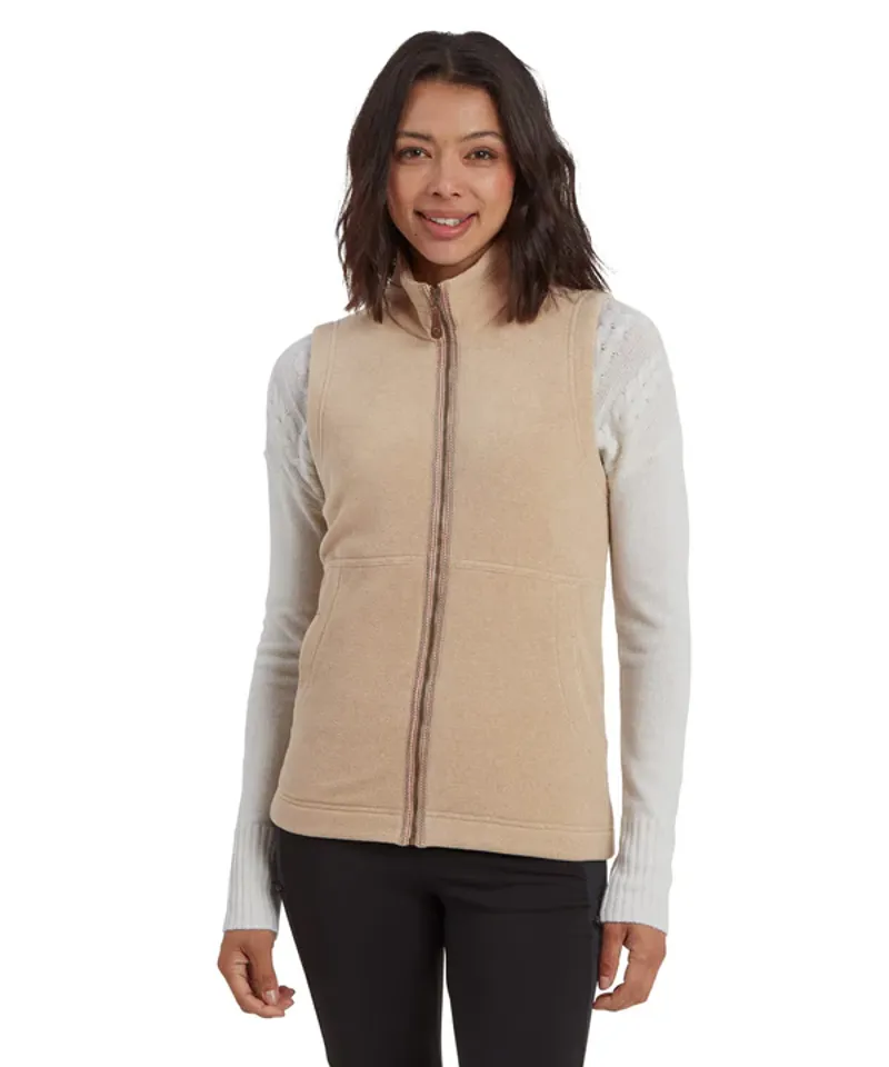 Sherpa Women's Rolpa Eco Fleece Vest - Bardiya Sand-1