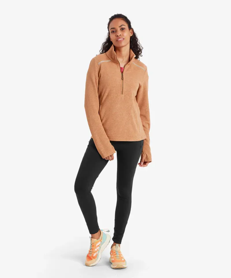 Sherpa Women's Rolpa Eco 1/2-Zip Pullover - Mocha-2