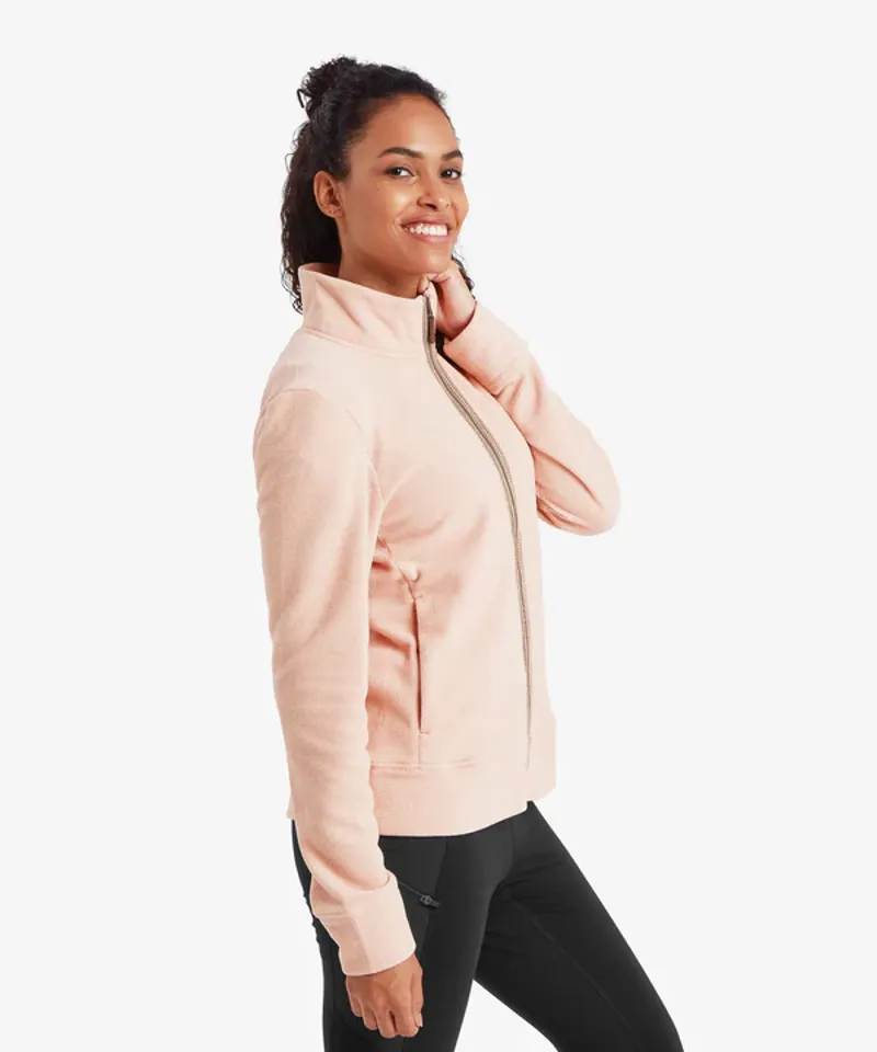 Sherpa Women's Rolpa Eco Fleece Jacket Blush-3