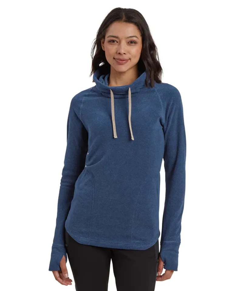 Sherpa Women's Rolpa Eco Fleece Pullover Rathee Blue-2