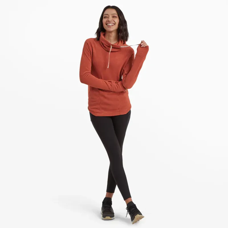 Sherpa Women's Rolpa Eco Fleece Pullover - Rust -2