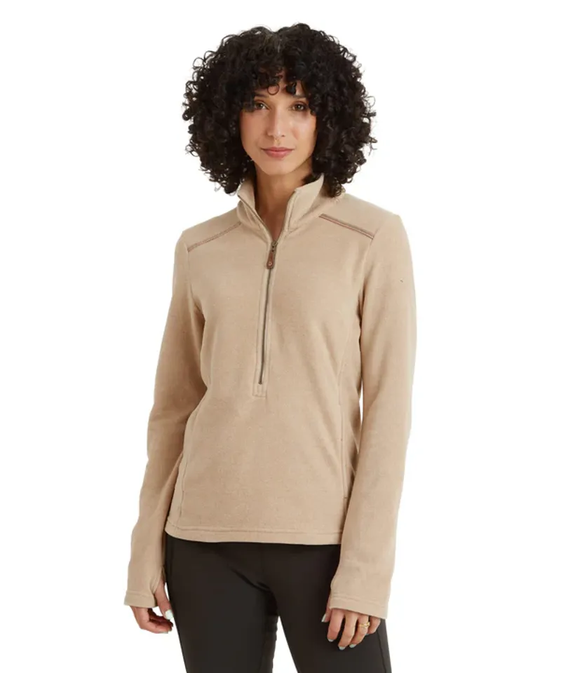 Sherpa Women's Rolpa Eco 1/2-Zip Pullover - Bardiya Sand-1