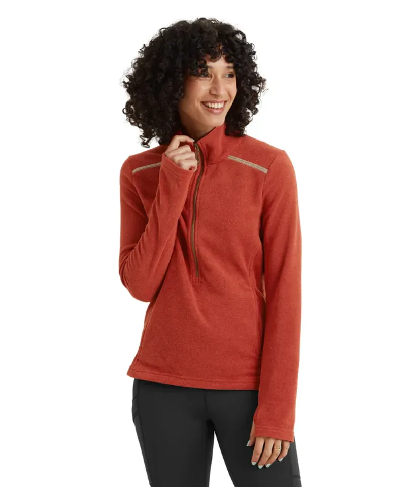 Sherpa W's Rolpa Eco 1/2-Zip Pullover Rust