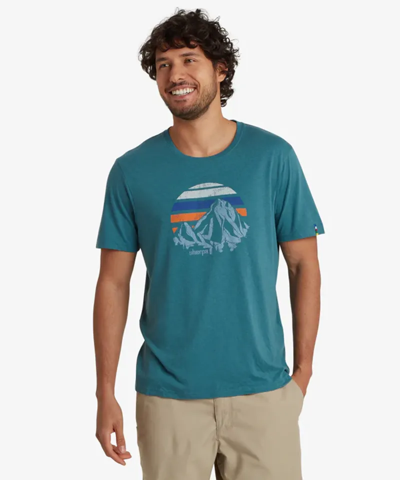 Sherpa Men's Bali Retro Sunset Tee - Hydra-1