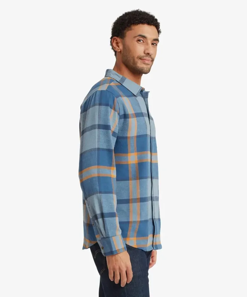 Sherpa Men's Batsa Eco Long Sleeve Shirt - Arctic Blue-3