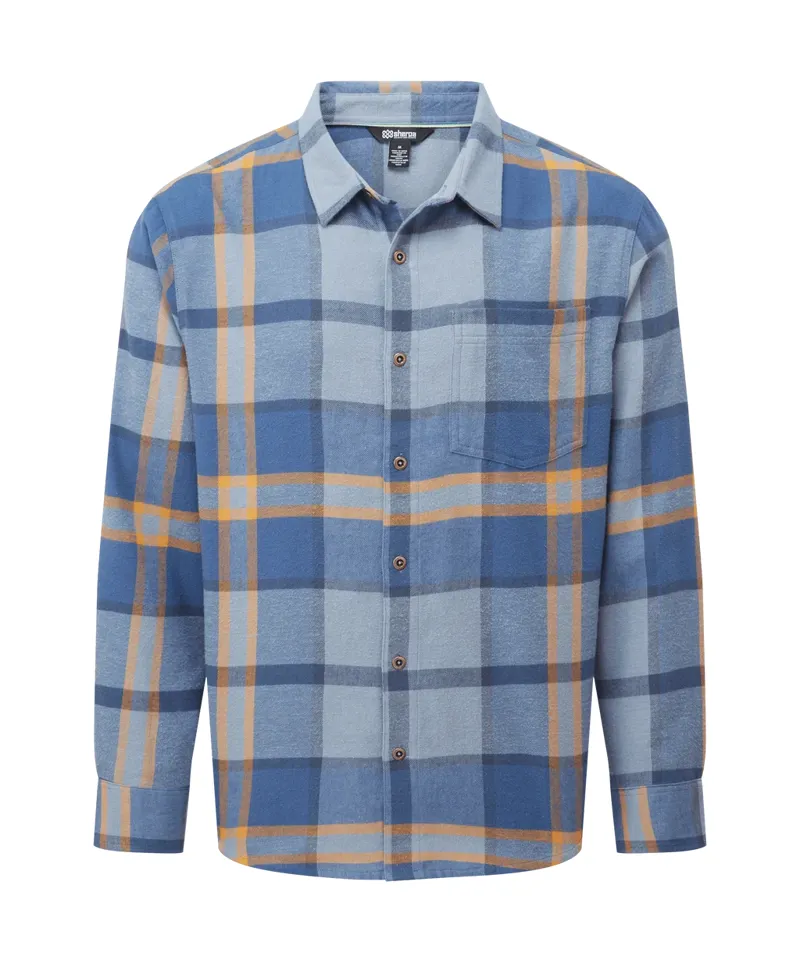 Sherpa Men's Batsa Eco Long Sleeve Shirt - Arctic Blue