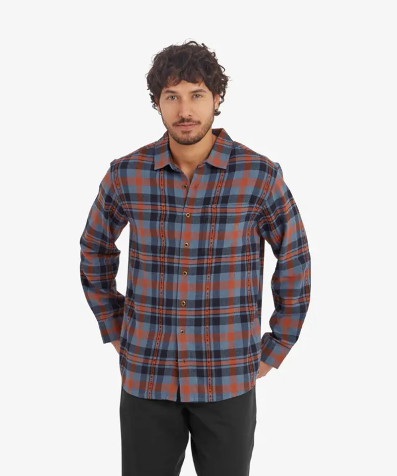 Sherpa M's Dharan L/S Shirt - Stormy-1