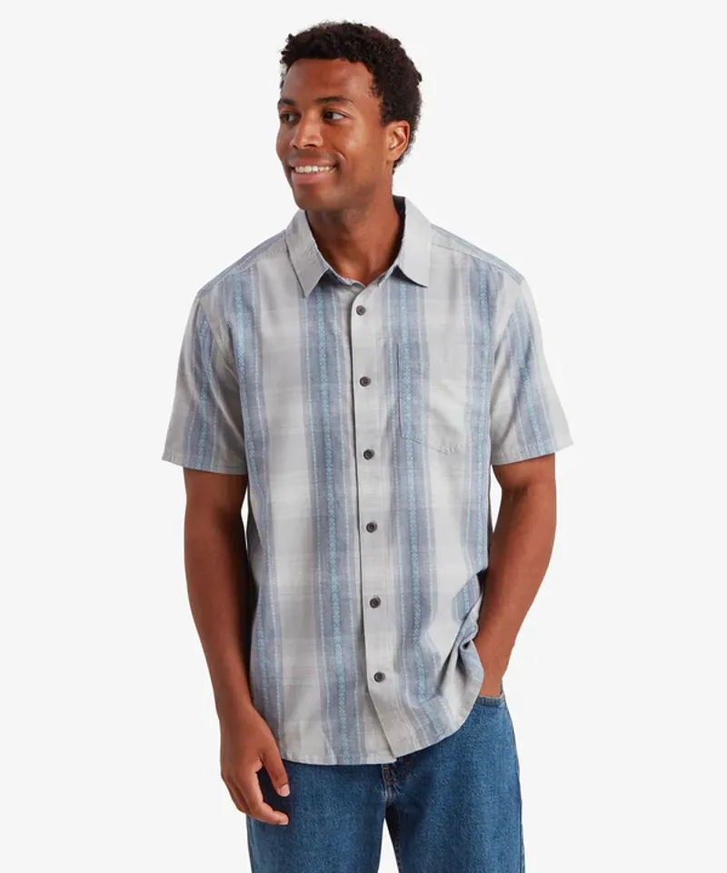 Sherpa Men's Ispat Short Sleeve Shirt - Pearl Blue-1