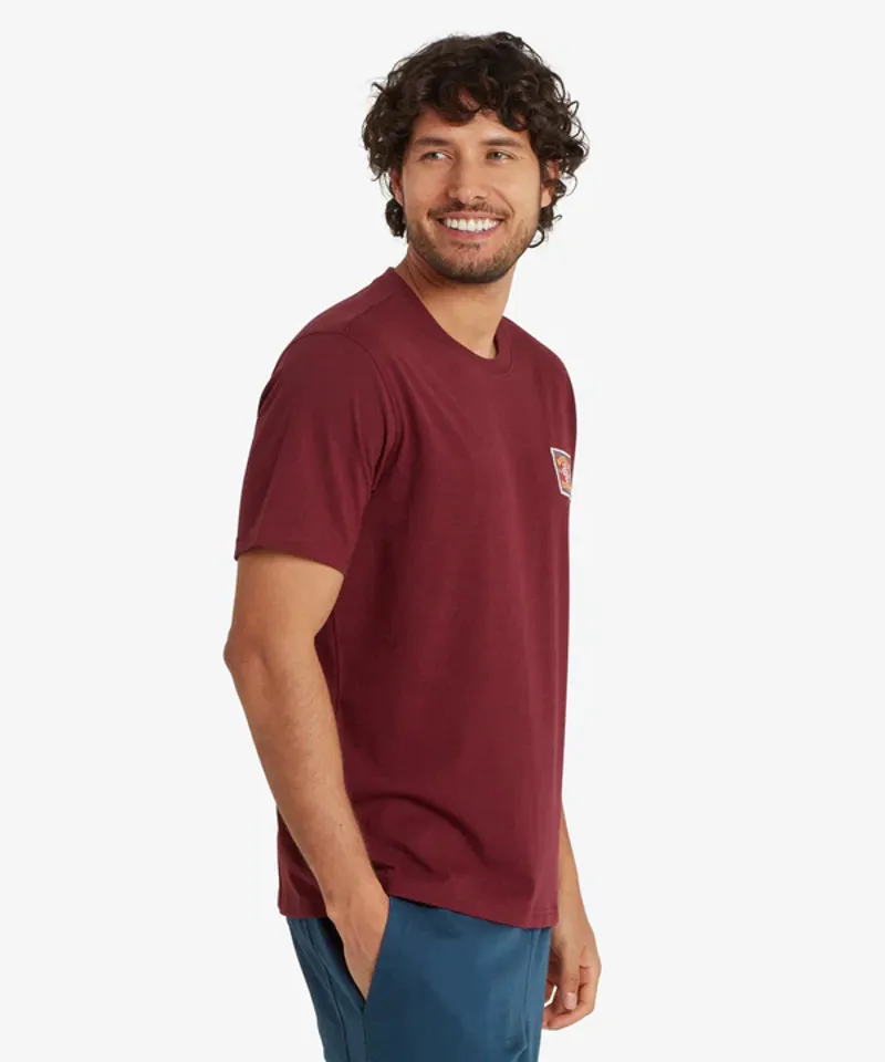 Sherpa Men's Jutnu Patch Tee - Wine-2