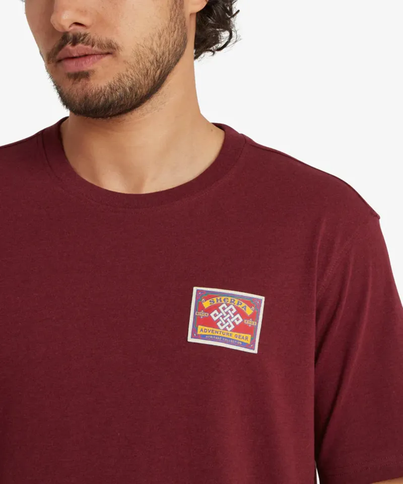 Sherpa Men's Jutnu Patch Tee - Wine-4