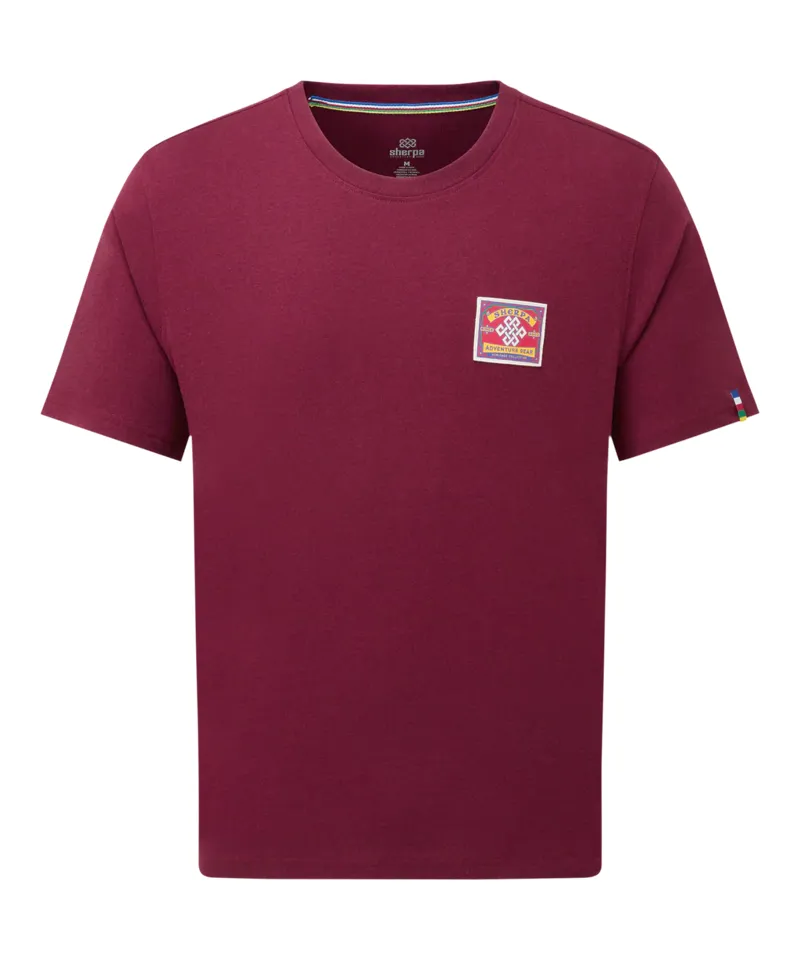 Sherpa Men's Jutnu Patch Tee - Wine