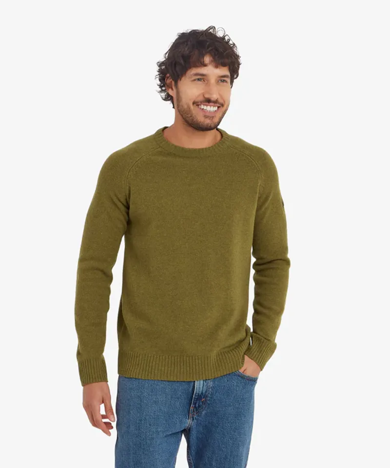 Sherpa Men's Kangtega Crew Sweater - Moss-1