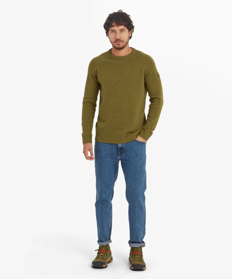 Sherpa Men's Kangtega Crew Sweater - Moss-2