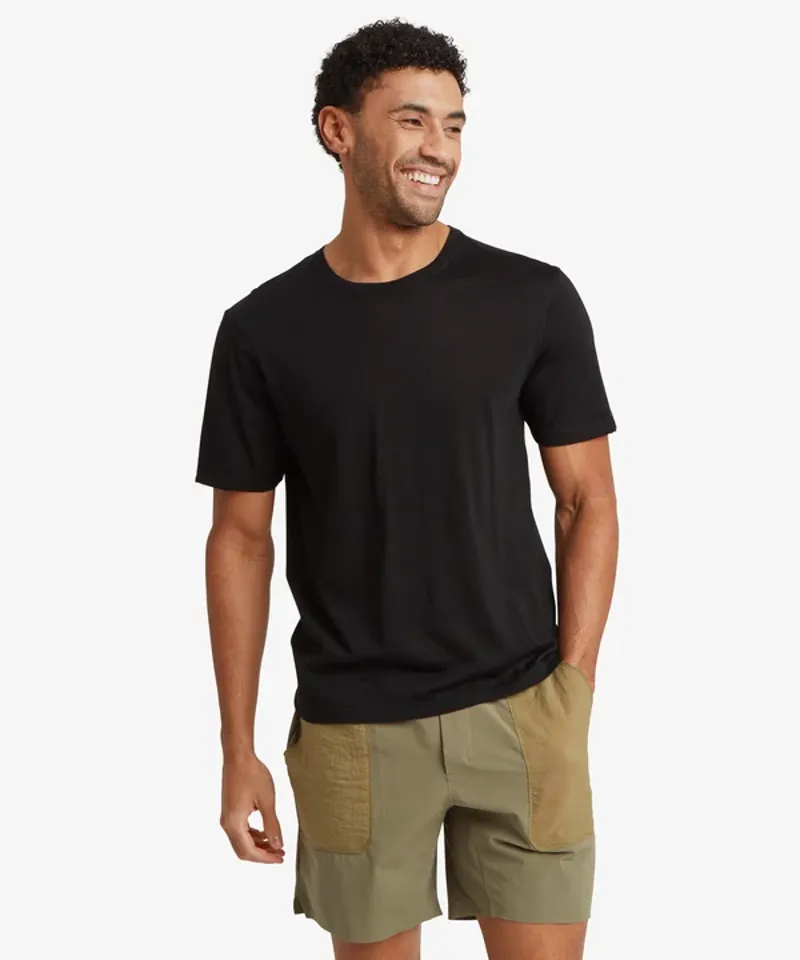 Sherpa Men's Nanda Merino Ss Tee - Black-1