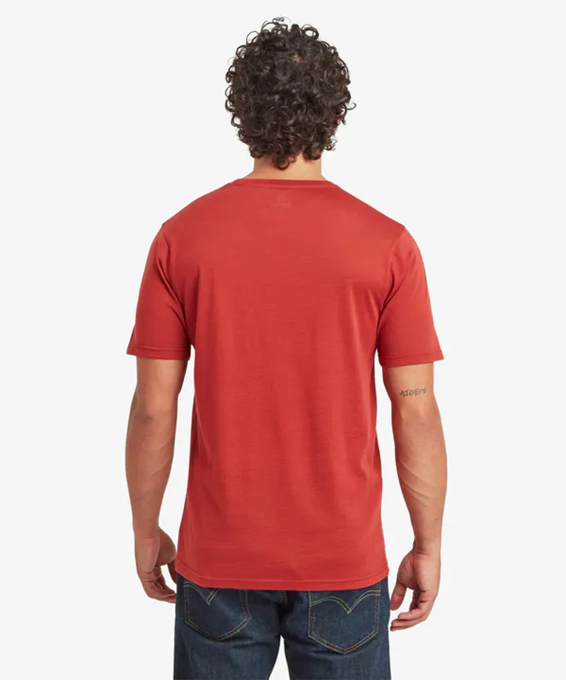 Sherpa Men's Nanda Merino SS Tee - Rust-2