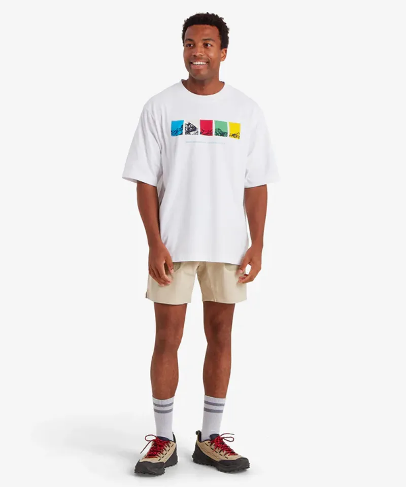 Sherpa Men's Tarcho Mountain Tshirt - Katha White-2