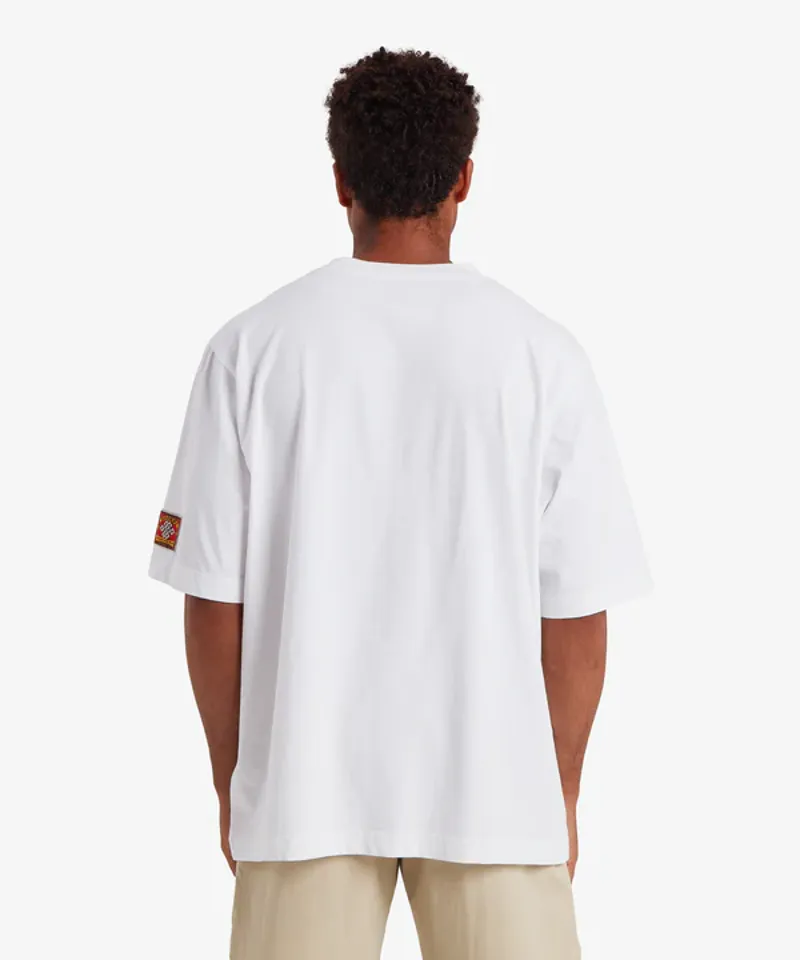 Sherpa Men's Tarcho Mountain Tshirt - Katha White-3