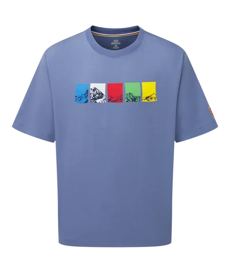 Sherpa Men's Tarcho Mountain T-shirt -  Vintage Blue