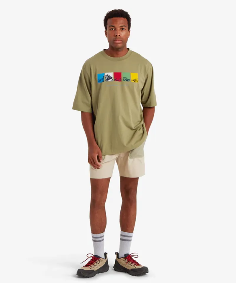 Sherpa Mens's Tarcho Mountain T-shirt - Pistachio-2
