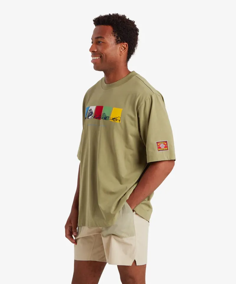 Sherpa Mens's Tarcho Mountain T-shirt - Pistachio-3