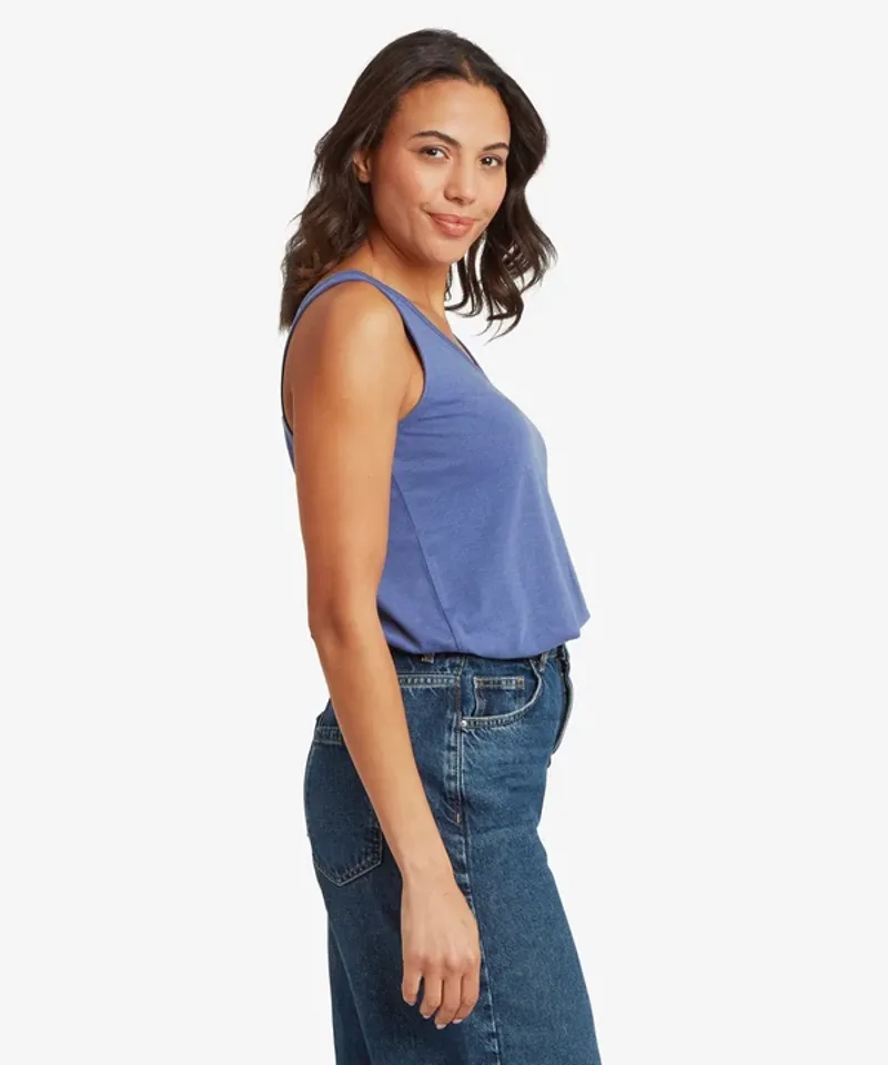 Sherpa Women's Bali V-Neck Tank - Seaport Blue-2