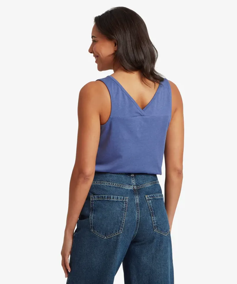 Sherpa Women's Bali V-Neck Tank - Seaport Blue-3