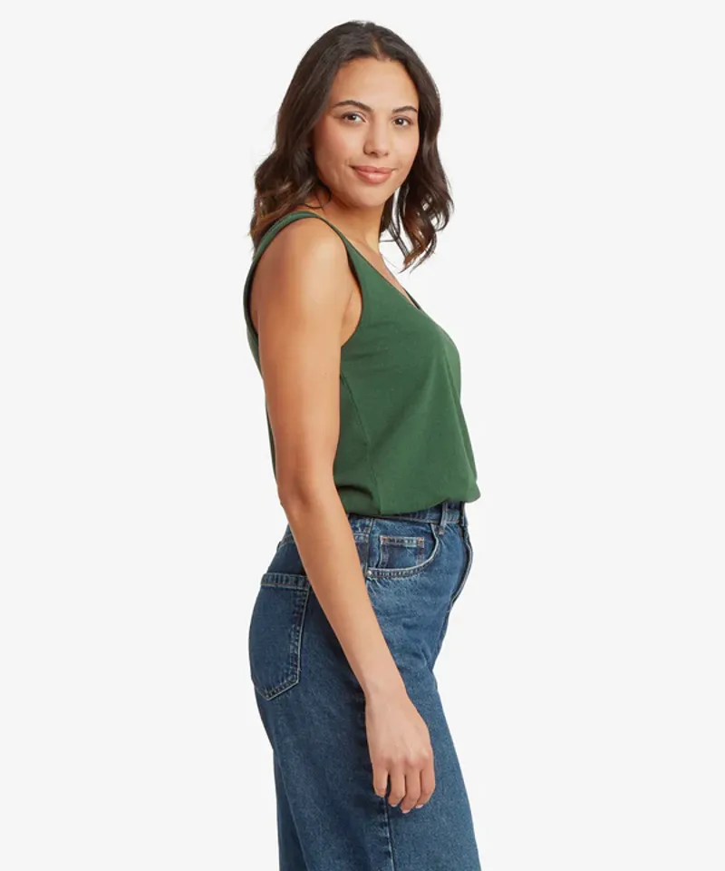 Sherpa Women's Jutnu Scoop Neck Tank - Spruce-2