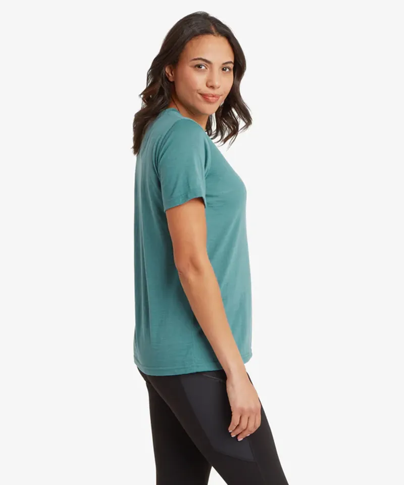 Sherpa Women's Nanda Merino SS Tee - Hydra-2