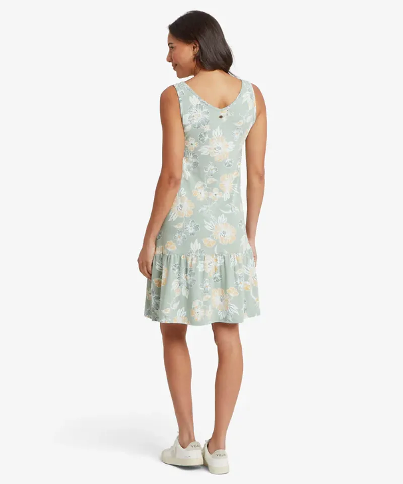 Sherpa Women's Neha Ruffle Dress - Celery Floral-3