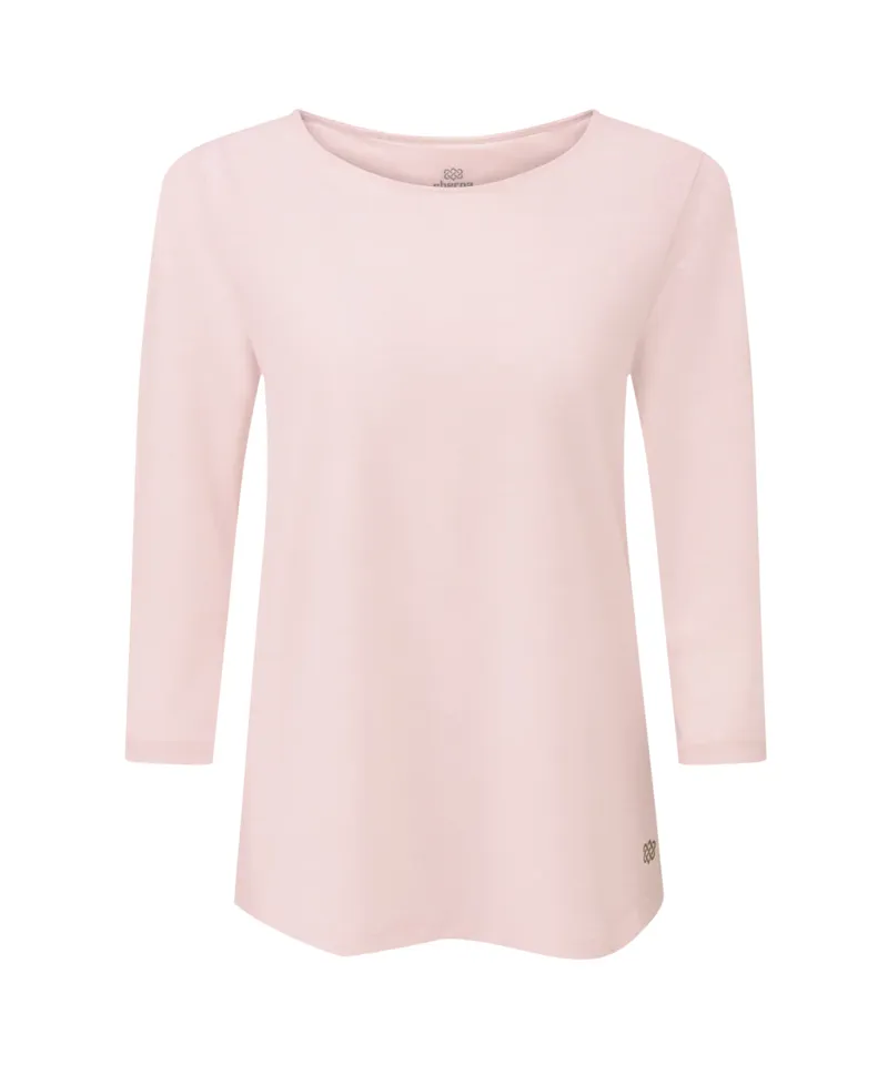 Sherpa Women's Asha 3/4 Sleeve Top Light - Rose Gold