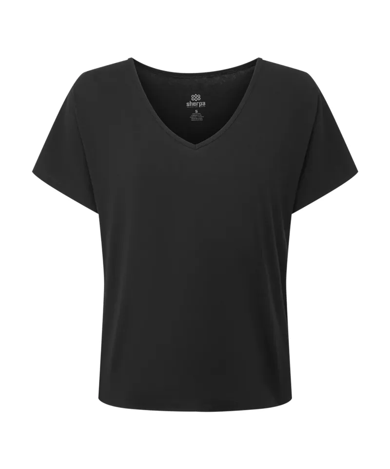 Sherpa Women's Jutnu V-Neck Tee - Black